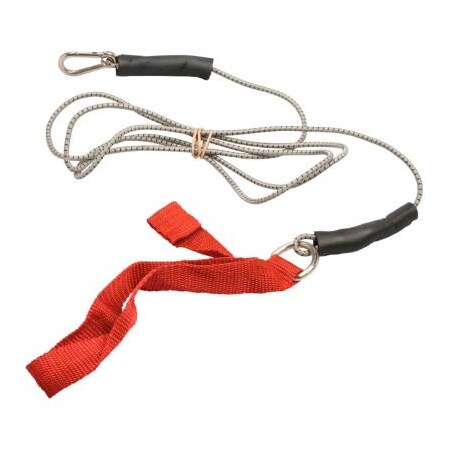 Fabrication Enterprises CanDo Bungee Exercise Cord with Attachments, 7' Cord, Red 1425451